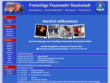 Tablet Screenshot of ffw-stockstadt.de